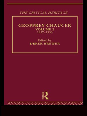 cover image of Geoffrey Chaucer